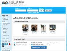Tablet Screenshot of lufkinhighschool.org